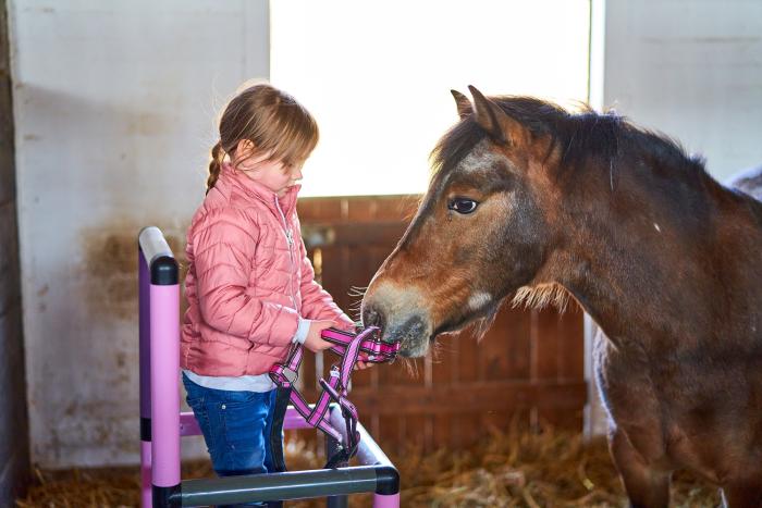 Mädchen mit Pferd