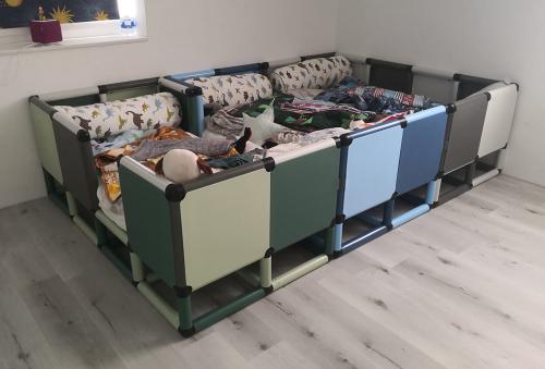 Bed voor drieling